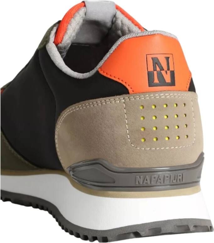 Napapijri Donkerblauw Leer Suède Sneakers