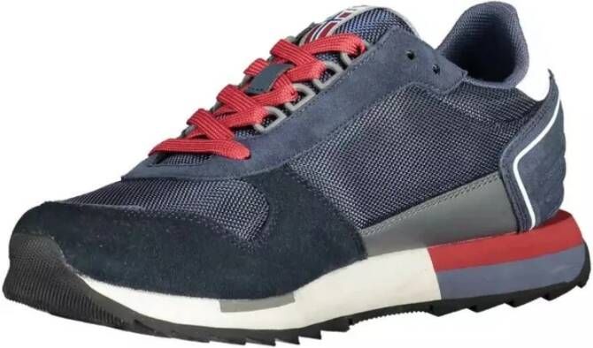 Napapijri Elegante Blauwe Sneakers met Contrasterende Details Blue Heren