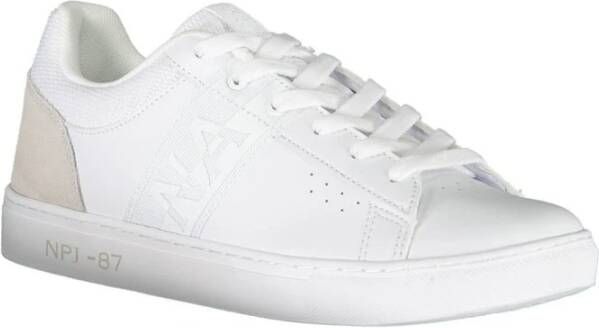 Napapijri Elegante witte sneakers met contrastdetails White Heren