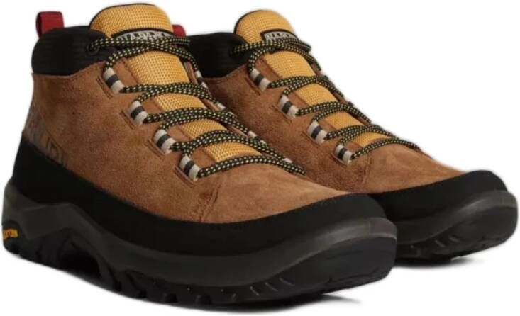 Napapijri Gele Leren Wandelschoenen
