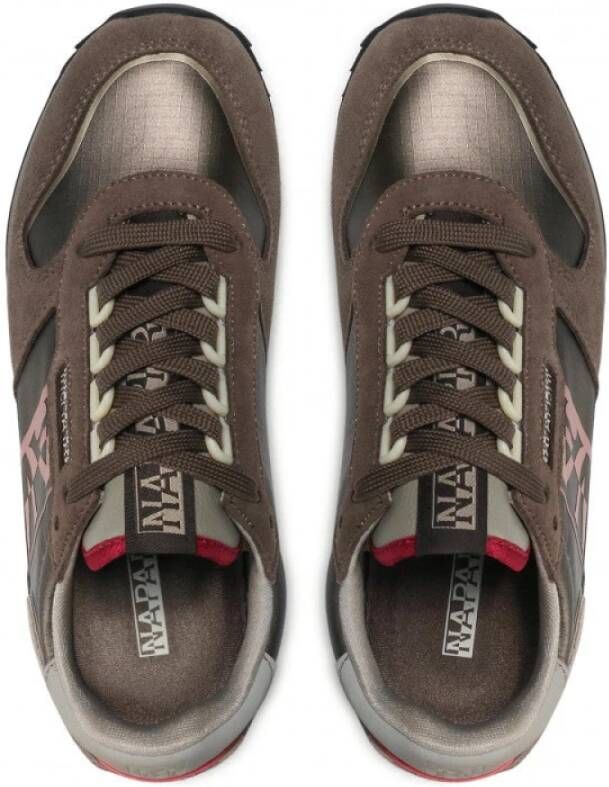 Napapijri Groene Leren Tennissneakers