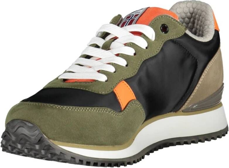 Napapijri Groene Polyester Sneaker Groen Heren