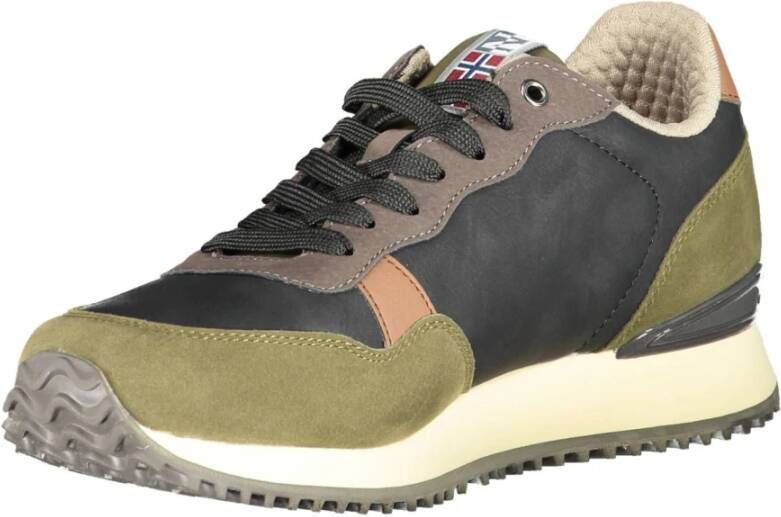 Napapijri Groene Polyester Sneaker Multicolor Heren