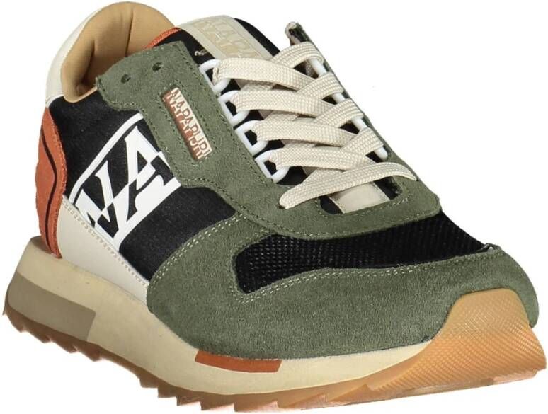 Napapijri Groene Polyester Sneaker Multicolor Heren
