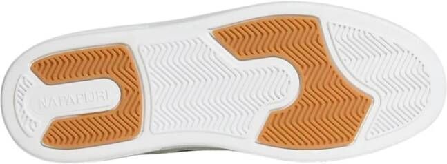 Napapijri Lichtgewicht Bark Mesh Sneaker Grijs Polyester Synthetisch Leer