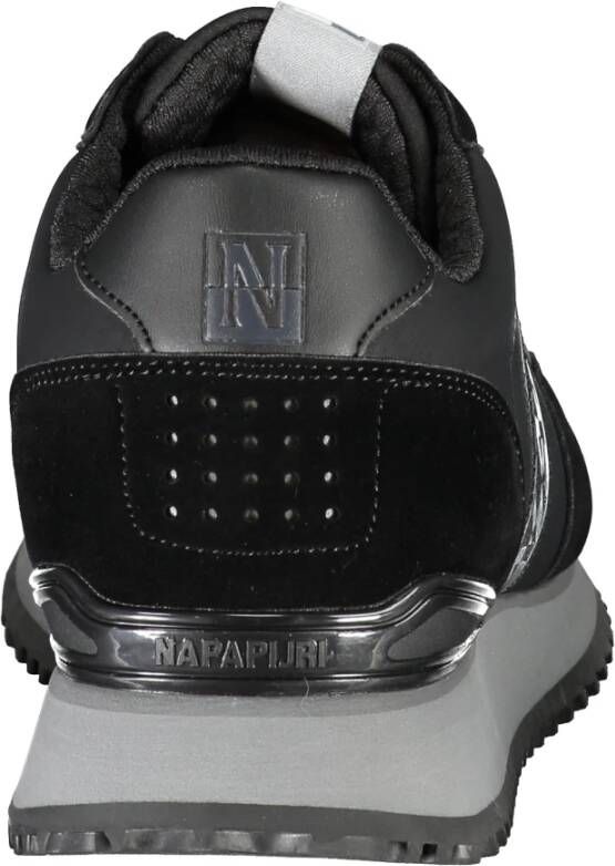 Napapijri Zwarte herenschoenen met logo details Zwart Heren