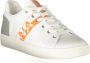 Napapijri Witte Polyester Sneakers met Veters Contrastdetails Logo White Heren - Thumbnail 5