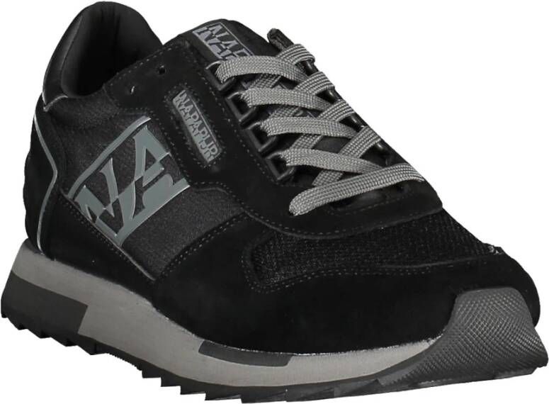 Napapijri Sportieve Veterschoenen Zwart Contrastdetails Black Dames