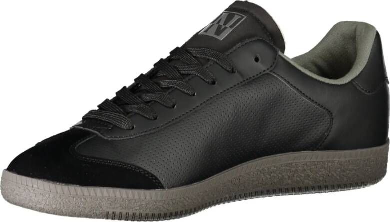 Napapijri Sportieve Veterschoenen Zwart Contrastdetails Black Heren