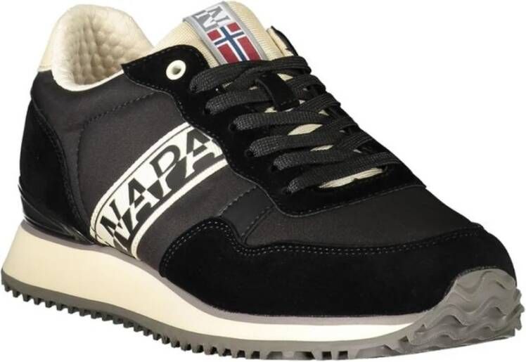 Napapijri Stijlvolle Zwarte Polyester Sneaker Black Heren