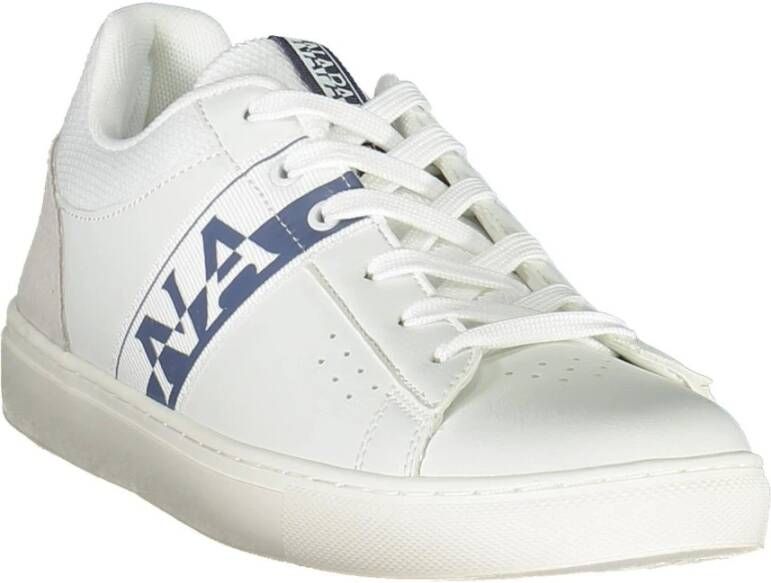 Napapijri White Polyester Sneaker Wit Heren