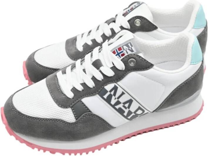 Napapijri Witte Cap Grijs Sneakers Multicolor Dames