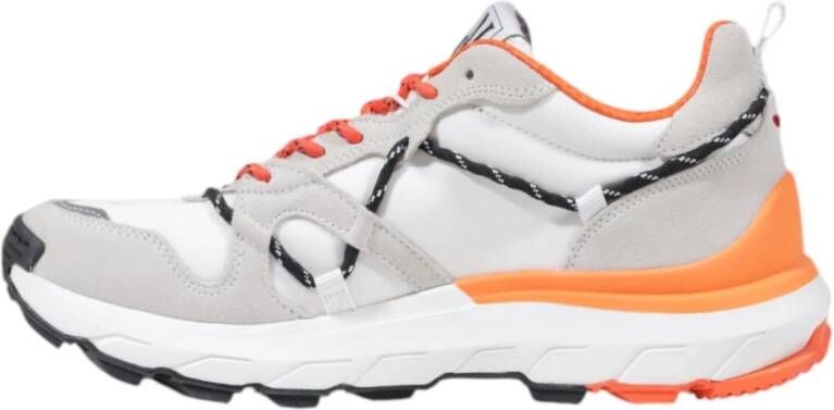 Napapijri Witte Leren Sneakers met Rubberen Zool Multicolor Heren