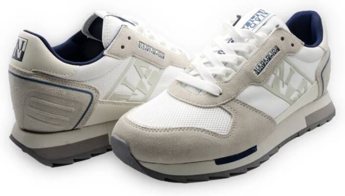 Napapijri Witte Leren Sneakers S3Virtus02 Nym White Heren