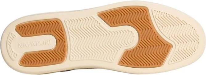 Napapijri Zwarte Mesh Polyester Imitatieleer Sneakers