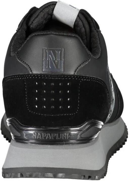 Napapijri Zwarte Polyester Sneaker met Contrastdetails