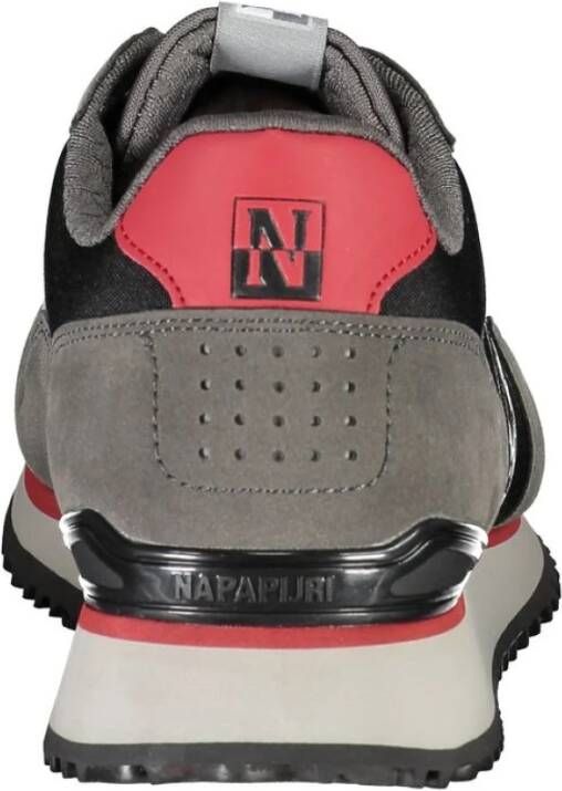 Napapijri Zwarte Slimme Sportsneakers Veters Multicolor Heren