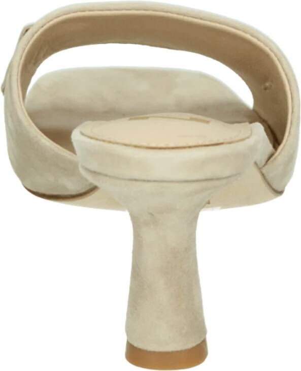 Nathan-Baume Beige Sportieve Damesslippers