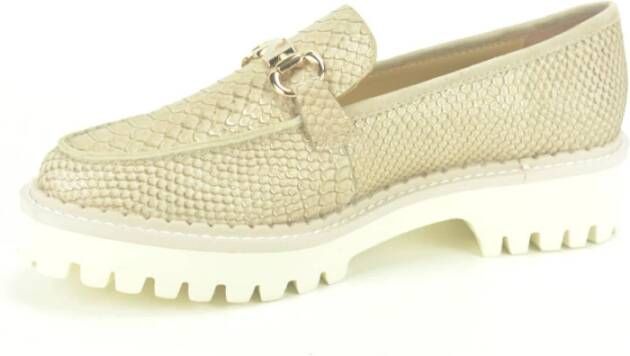 Nathan-Baume Beige Goud Moccasin Schoenen