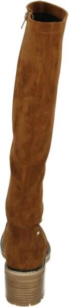 Nathan-Baume Elegante Cognac Suède Hoge Laarzen