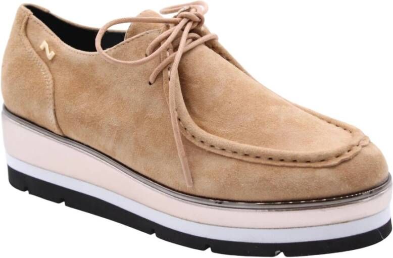 Nathan-Baume Kaapstad Veterschoen Beige Dames