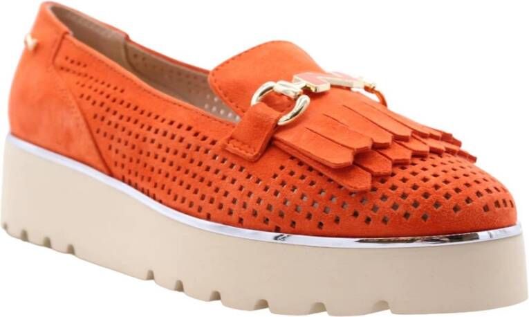 Nathan-Baume Mocassin Stijlvol Schoeisel Orange Dames