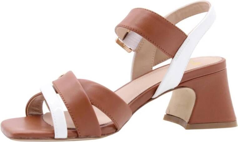 Nathan-Baume Hoge hak sandalen voor vrouwen Brown Dames