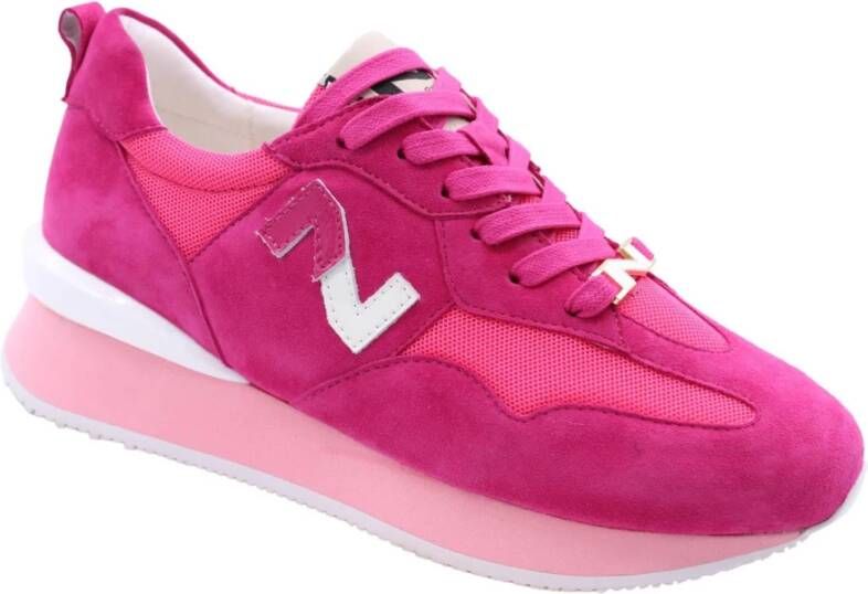 Nathan-Baume Stijlvolle Macon Sneakers voor Vrouwen Pink Dames