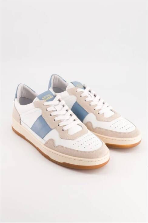 National Standard Luxe Leren Sneakers White Heren
