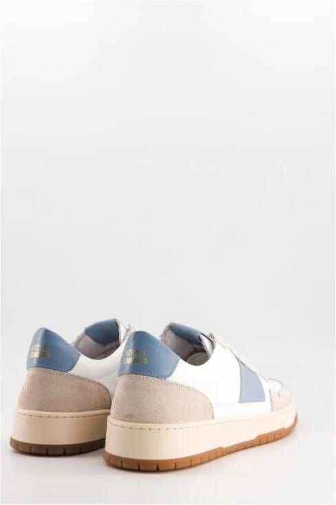 National Standard Luxe Leren Sneakers White Heren