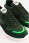 National Standard Handgemaakte Ethische Sneakers Kaki Fluo Green Heren - Thumbnail 3
