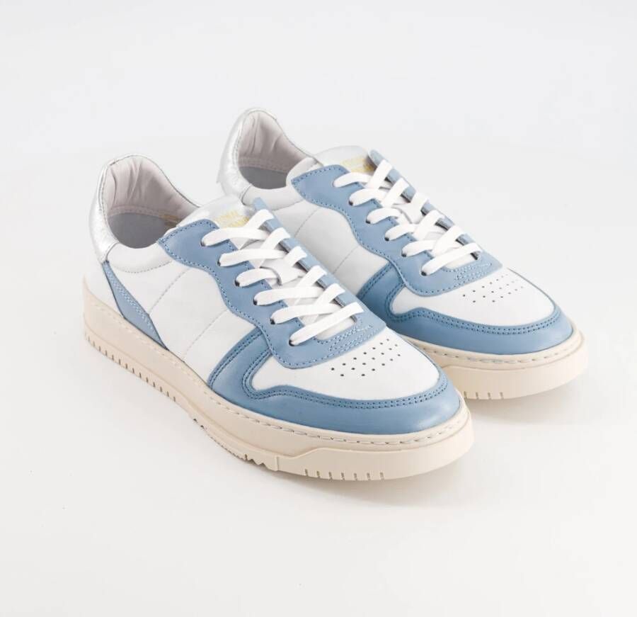 National Standard Handgemaakte Ethical Sneakers met Extra Veters Blue Dames