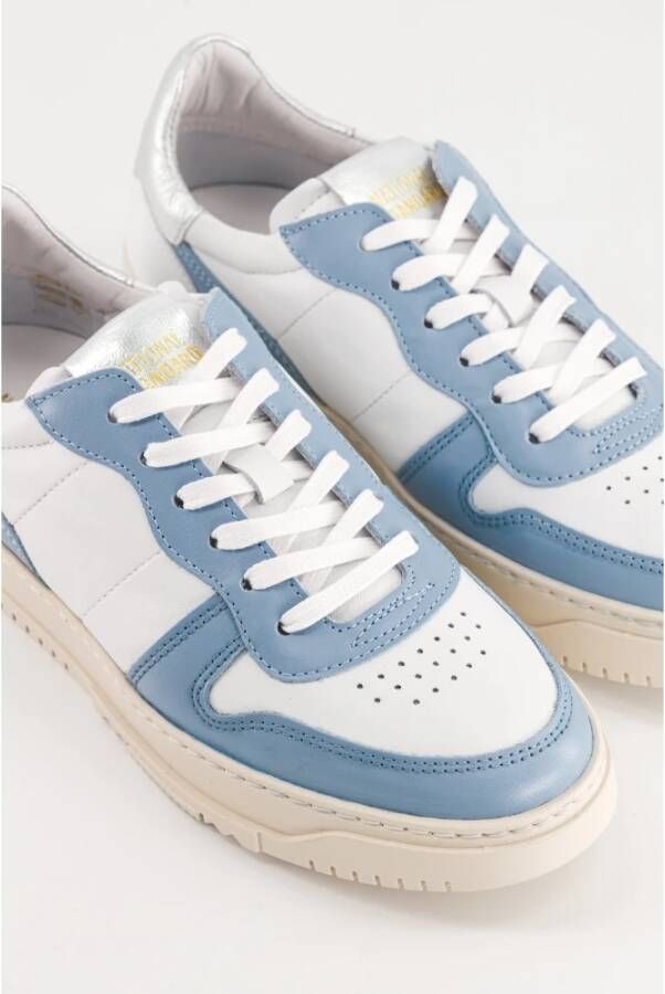 National Standard Handgemaakte Ethical Sneakers met Extra Veters Blue Dames