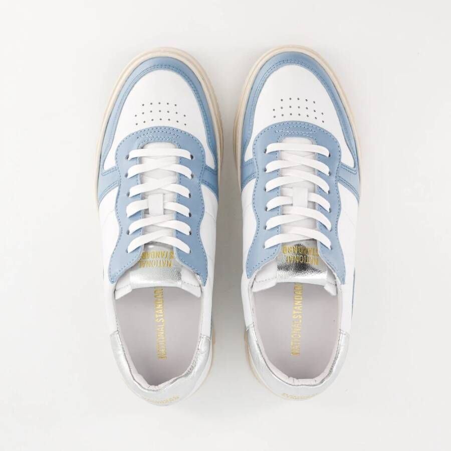 National Standard Handgemaakte Ethical Sneakers met Extra Veters Blue Dames