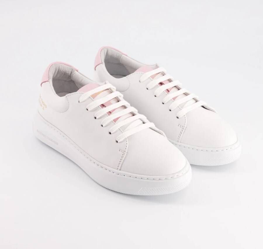 National Standard Handgemaakte Ethische Sneakers Wit Roze White Dames