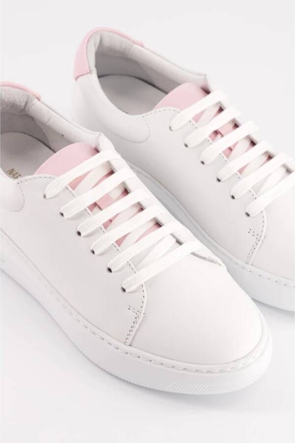 National Standard Handgemaakte Ethische Sneakers Wit Roze White Dames