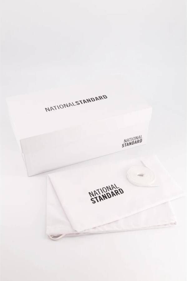 National Standard Handgemaakte Ethische Sneakers Wit Zwart White Dames