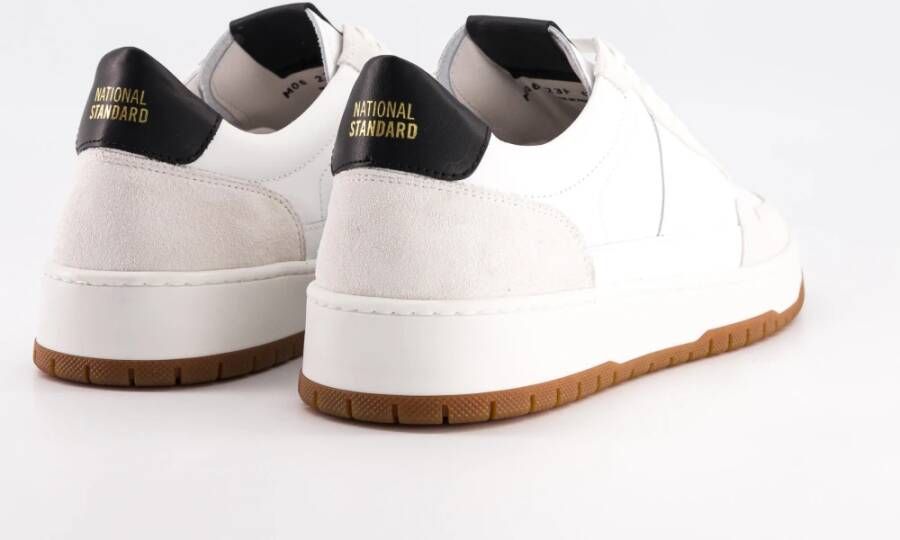 National Standard Handgemaakte Ethische Sneakers Wit Zwart White Heren