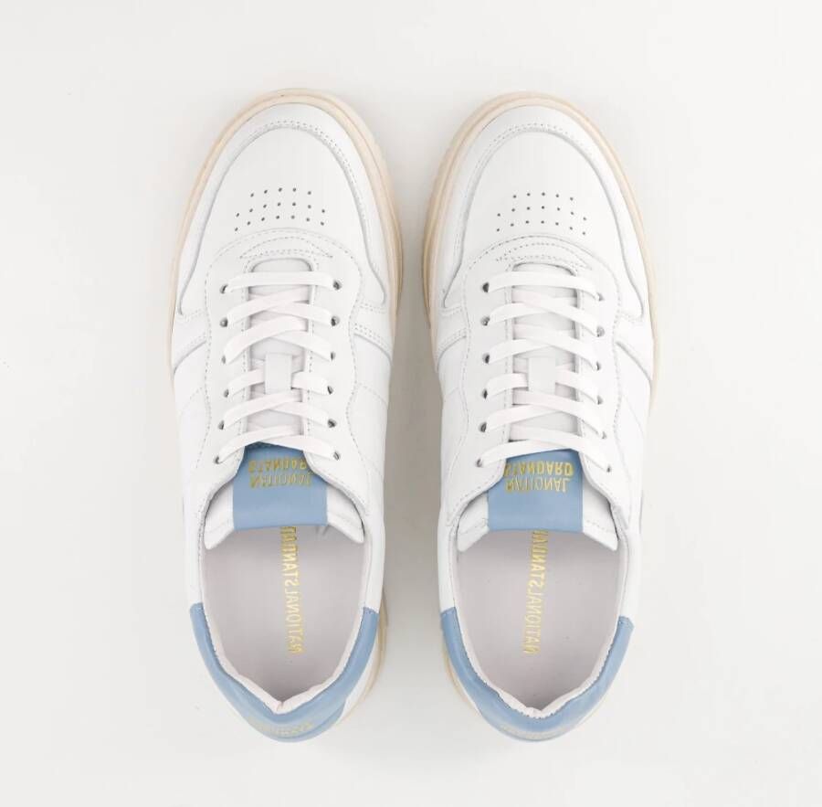 National Standard Handgemaakte White Ciel Sneakers White Dames