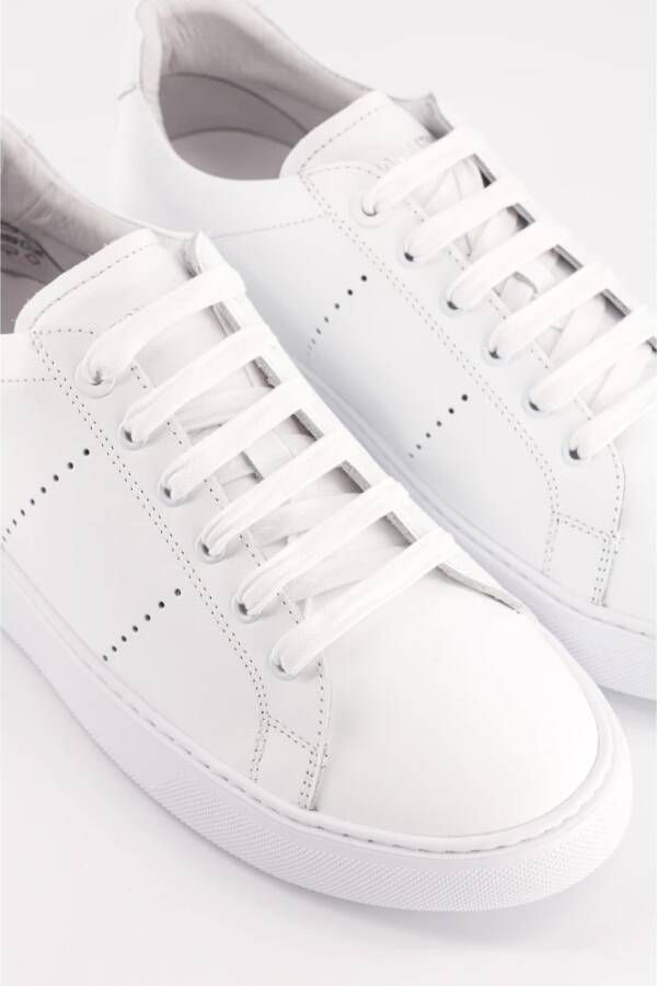 National Standard Handgemaakte Wit Monochroom Sneakers White Heren