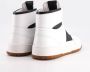 National Standard Handgemaakte Zwarte Band Sneakers White Heren - Thumbnail 3