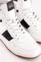 National Standard Handgemaakte Zwarte Band Sneakers White Heren - Thumbnail 4