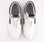 National Standard Handgemaakte Zwarte Band Sneakers White Heren - Thumbnail 5