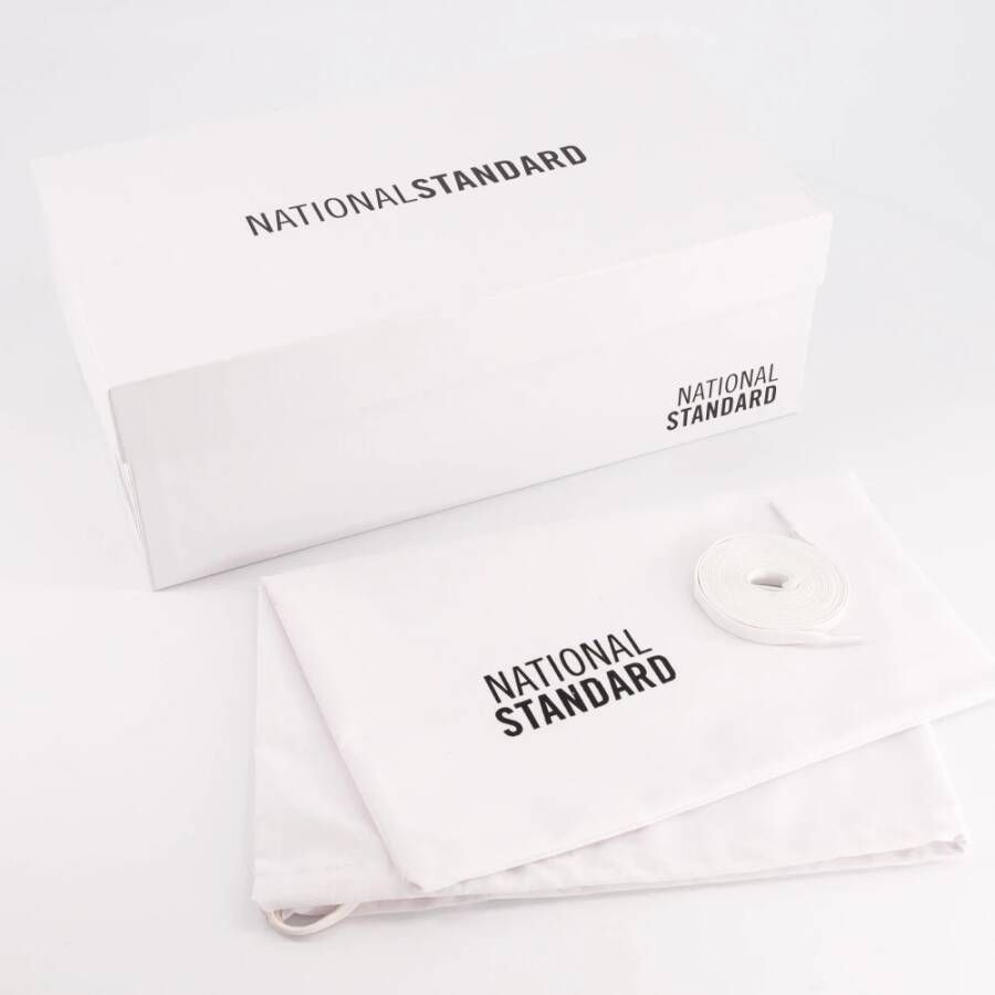 National Standard Handgemaakte Zwarte Monochrome Sneakers Black Dames