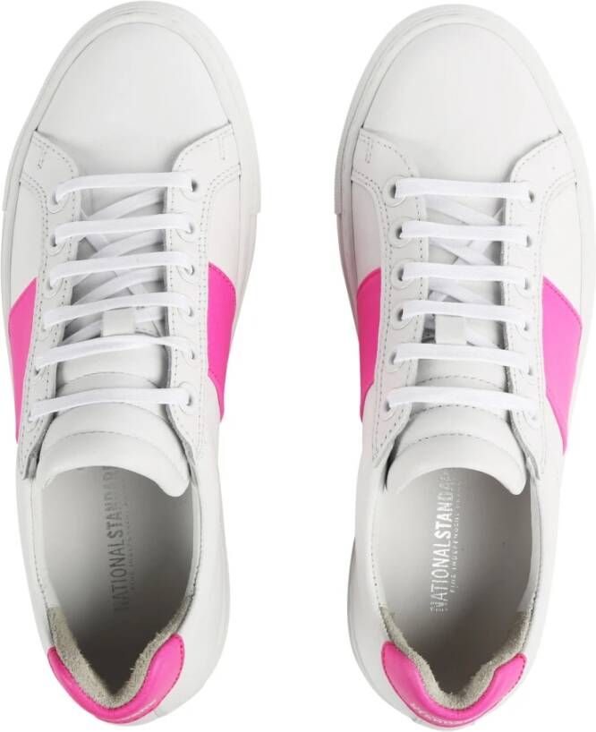 National Standard Met de hand gemaakte Neon Pink Sneakers Pink Dames