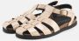 Nature Footwear Crème Leren Sandaal 1103-004-119 Beige Dames - Thumbnail 3
