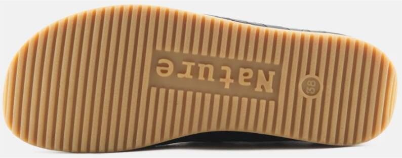 Nature Footwear Handgemaakte leren veterschoen Black Dames