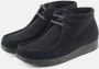 Nature Footwear Zwarte Suède Veterschoen Black Dames - Thumbnail 2