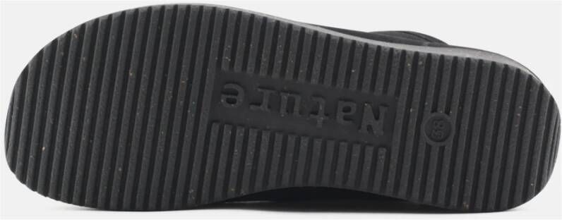 Nature Footwear Zwarte Suède Veterschoen Black Dames