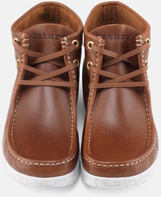 Nature Footwear Emma Leren Laars Tabak 1002-012-114 Brown Dames